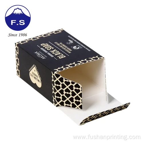 Concise Style Art Paper Black Color Boxes